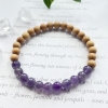 Cedarwood & Amethyst Stretch Bracelet